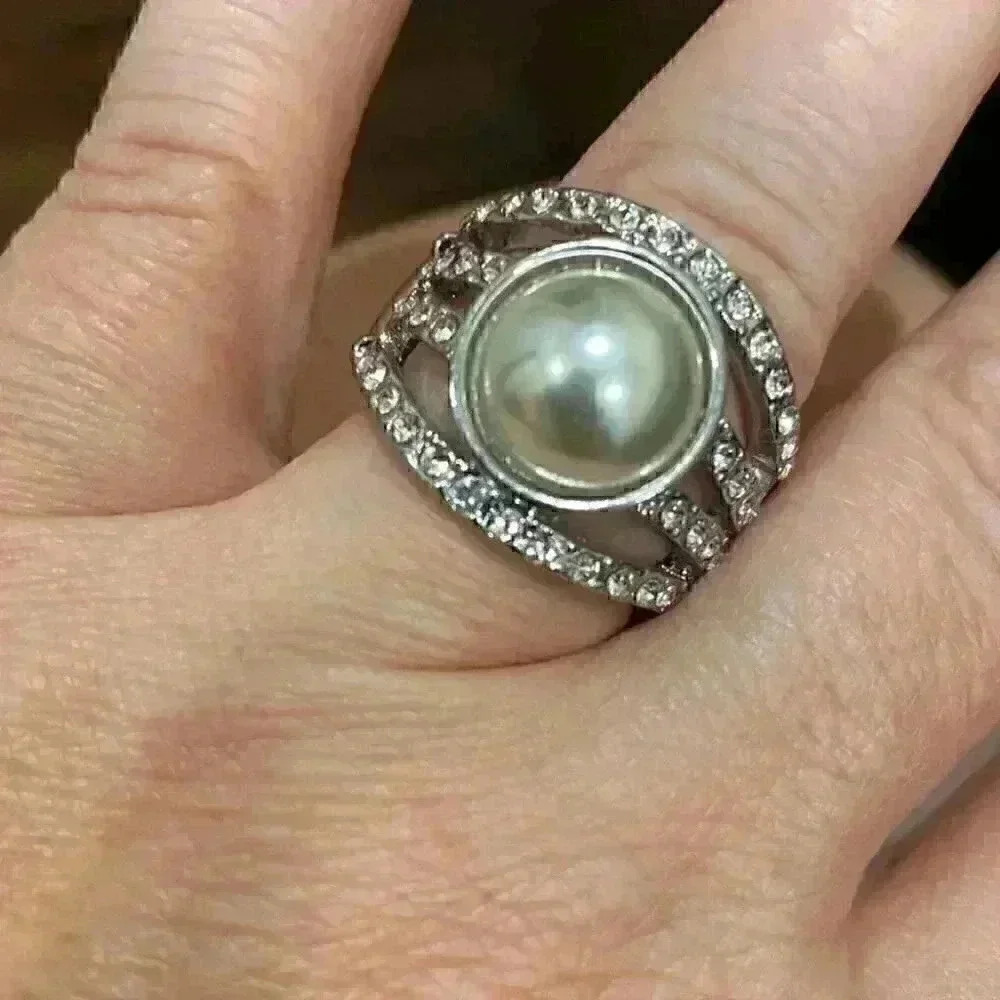 Silver stretch ring - Picture 4 of 4